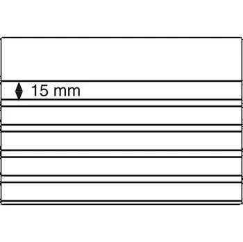 Obal pro sběratelský předmět Leuchtturm Volná karta - 210x148 mm, 5 řádků PS s přebalem - 50 ks v balení