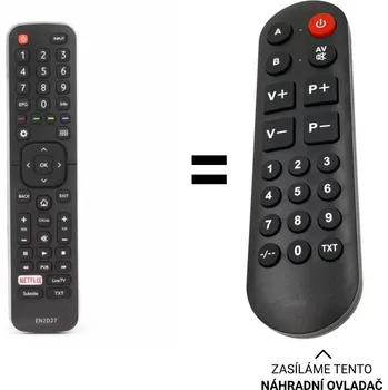 Dálkový ovladač Hisense H65MEC5550 náhradní dálkový ovladač pro seniory