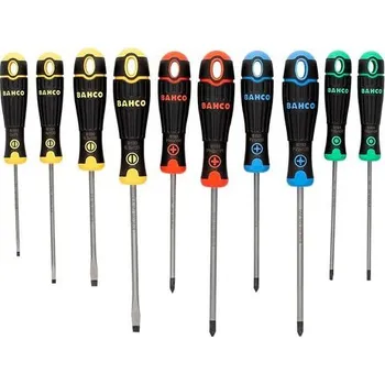 Šroubovák Sada barevných šroubováků Bahco Fit 10 kusů