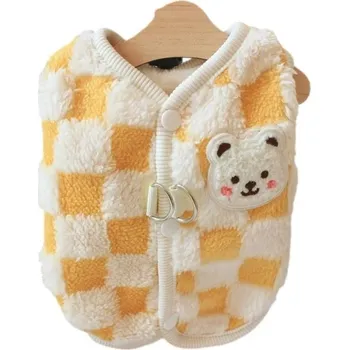 Obleček pro psa Bunda pro malého psa - Žlutá,XXL