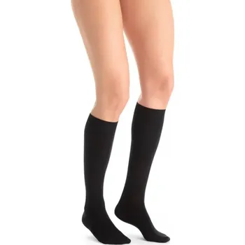 Dámské punčochy Kompresní lýtkové punčochy JOBST Ultra Sheer - II—Běžná délka, černá barva, se špicí