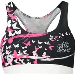 Dámská sportovní podprsenka premium ALTISPORT VOJ/ALW022POD01 ČERNORŮŽOVÁ M