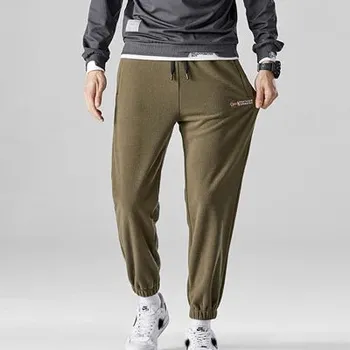 Vlněné pánské zimní kalhoty Barva: Zelená, Velikost: 3XL