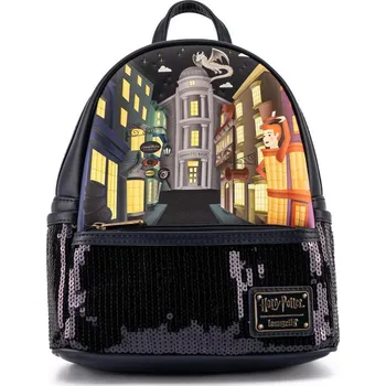 Městský batoh Loungefly Batoh černý Diagon Alley (Příčná ulice), Harry Potter