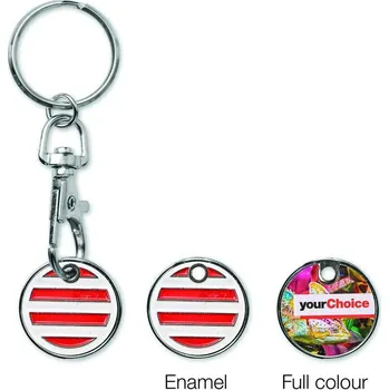 Nejoblíbenější klíčenka s měkkým zakázkovým smaltovaným žetonem na vozík.