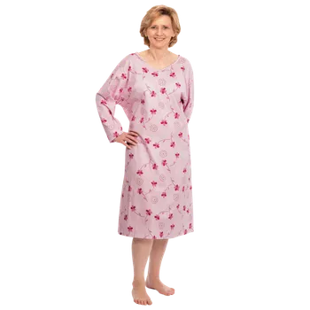 Dámské noční prádlo Dámská noční košile anděl růžová Velikost: S/M