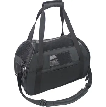 Taška pro psa a kočku Nobleza Přepravní taška pro mazlíčky černá 48 x 33 x 25 cm