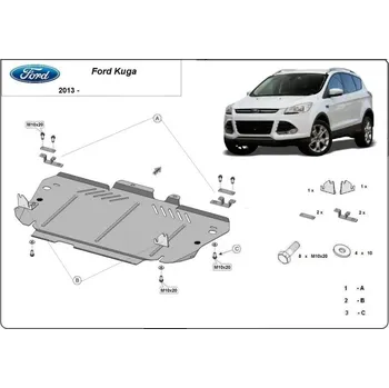 Kryt motoru Kryt pod motor FORD KUGA II VAN - Plech - 8595698043481