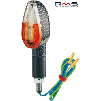 Osvětlení pro motocykl Blinkr RMS 246480208 karbonový vzhled Homologace