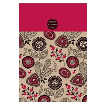 Zápisník Fresh LLC Zápisník Kraft B5 linky, 80 listů červený