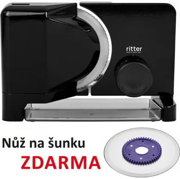 Kráječ na chleba RITTER ARCUS 3 black DUOS Elektrický kráječ chleba kovové provedení, profi nakloněná pracovní deska