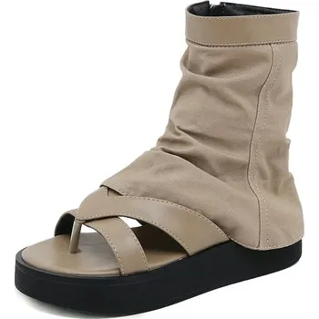 Dámské sandále Kotníkové sandály s odděleným palcem Barva: Aprikotová, Velikost: 39