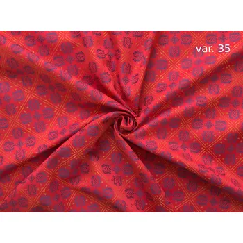 HEDVA ČESKÝ BROKÁT Luxusní brokát 160 50749 POUPATA červená | 35