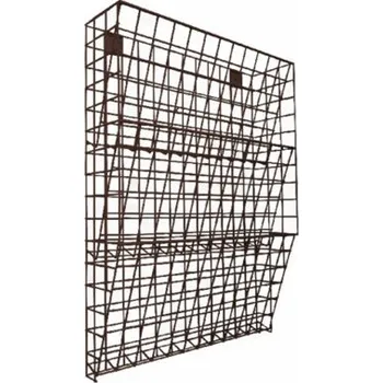 Poštovní schránka Kovosystém Drátěný box na letáky S3 Hnědá 470 x 600 x 120 mm RAL 8017 (výprodej)