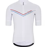 HOLOKOLO Cyklistický dres s krátkým rukávem - LEVEL UP - bílá