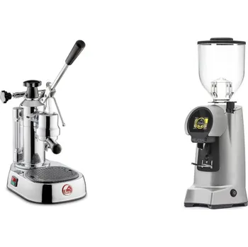 Kávovar La Pavoni Europiccola Lusso + Eureka Helios 65, grey
