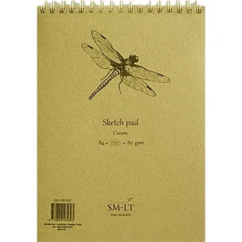SMILTAINIS Skicák SMLT Art Sketch Pad (přírodní), gramáž 80 gsm, kroužková vazba A4 100
