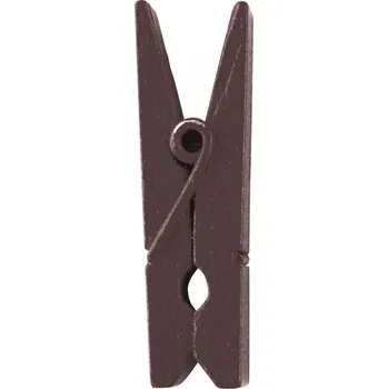 Svatební dekorace Svatba-eshop Dekorační kolíček tmavě hnědý 12 ks - Dřevěné kolíčky k dekoraci