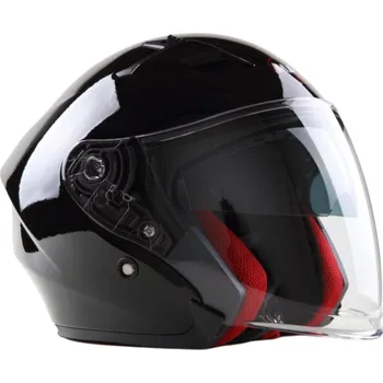 Helma na motorku Skútrová helma MAXX OF868 Black (extra velká) - 3XL