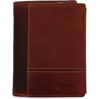 Peněženka Pánská kožená peněženka na výšku Diviley Wilbur, koňaková
