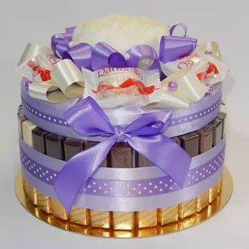 umělá květina Ateliér Confetti Dort z bonbonů s překvapením - Sandra