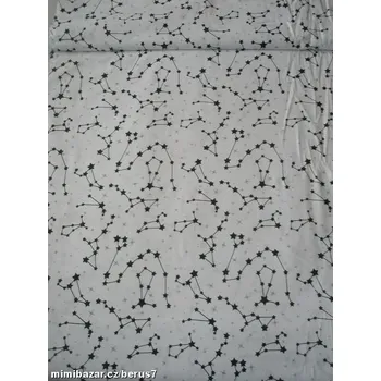 LÁTKA - LÁTKY * HVĚZDNÁ obloha na bílé