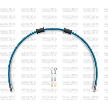Hadice přední brzdy sada Venhill POWERHOSEPLUS YAM-1006FS-TB (1 hadice v sadě) průhledně modré hadice, nerezové koncovky