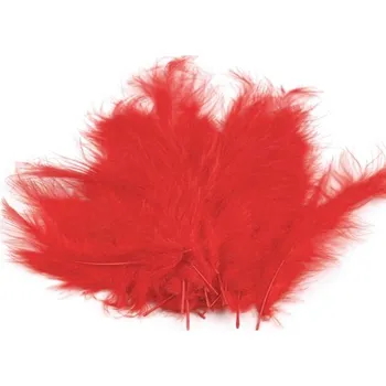 Svatební dekorace Dekorační peří červené 20 ks - ozdobná peříčka