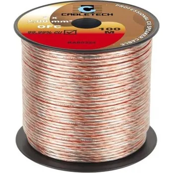 elektrický kabel Kabel reproduktorový CABLETECH 2x 2,0mm OFC-CU(100m)