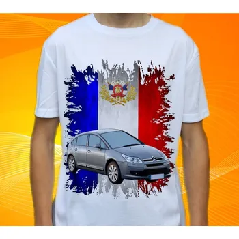 Pánské tričko tričko Citroen C4 2005 XL (triko s osobním autem)