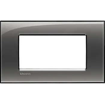 vypínač a zásuvka Rámeček BTICINO LLT hran. 4M kouř. LNA4804KF