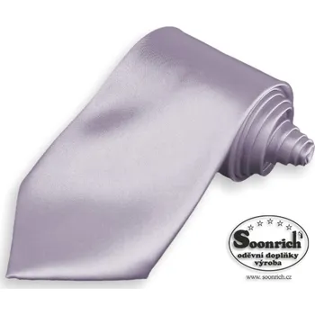 Kravata Soonrich Kravata světle fialová saténová 6 x 145 cm - jednobarevná pánská svatební