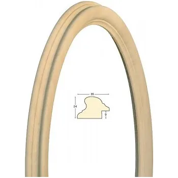 Rám na obraz Masivní rám přírodní oválný – 30x40cm (Masivní rám přírodní oválný – 30x40cm)