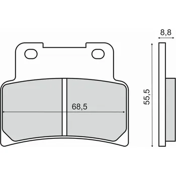 Brzdová destička Brzdové destičky RMS 225102830 organické