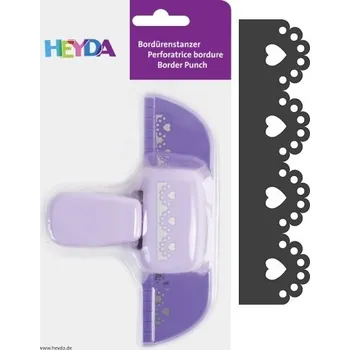 Děrovačka Heyda Velká děrovačka na okraje papíru Srdíčka - ozdobné raznice, děrovačky, razidla