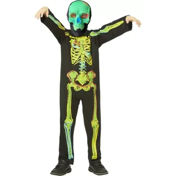Karnevalový kostým Dětský kostým Neon Skeleton M