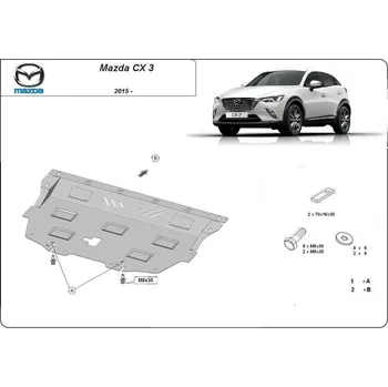 Kryt motoru Kryt pod motor MAZDA 2 Sedan (DL) - Plech - 8595698042934