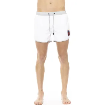 Pánské kraťasy BKK1MBS04 Bikkembergs Beachwear Barva: Bílá, Velikost: M