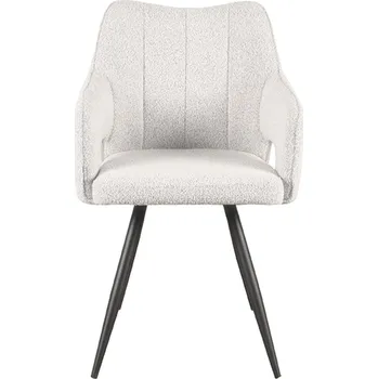 Jídelní židle LABEL51 jídelní židle NOUD bílé bouclé UK-30.497