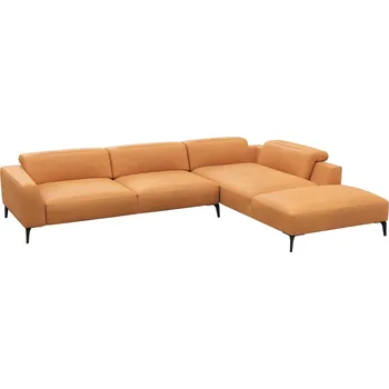 Pohovka Flexlux Kožená rohová pohovka VOLUZZI 325 cm, pravá