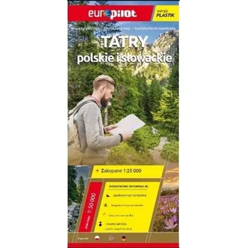 Cestování Mapa tur. - Tatry polskie i słowackie plastik - Praca zbiorowa