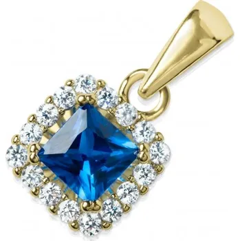 Přívěsek Couple, Elegantní přívěsek Clarissa se zirkony, žluté zlato, 585-66-2-0209.0Z00.0.00.102.23