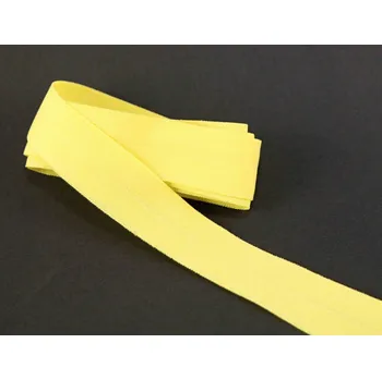 Náramek Lemovací pruženka - žlutá matná - šířka 2 cm