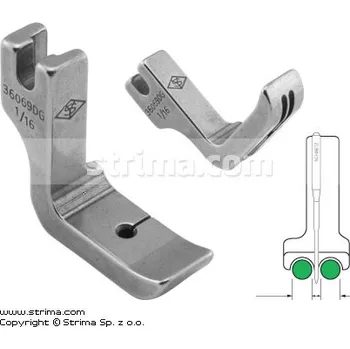 Texi Patka pro všívání kedru pro šicí stroje, oboustranná 1.6mm P69D1/16 [36069DG 1/16]