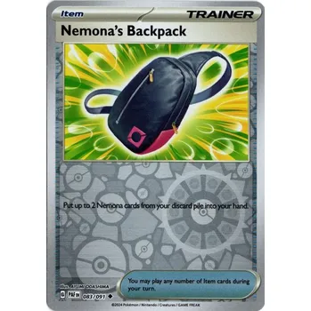 Společenská hra Pokémon karta Nemona's Backpack 083/091 Reverse Holo - Paldean Fates