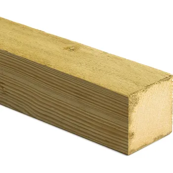 Hranol nehoblovaný Smrk, 100x100x3000 mm, impregnovaný