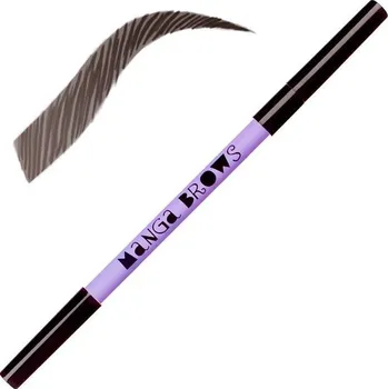 Tužka na obočí Neve Cosmetics Manga Brows Ash | Oboustranná tužka na obočí - blonde ebony & pure black blonde ebony & pure black