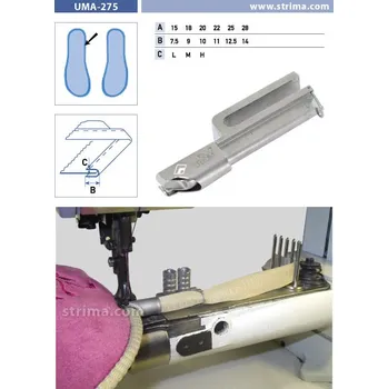 Texi Lemovač skládající napůl pro šicí stroje UMA-275 25/12,5 H