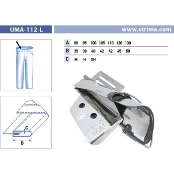 Texi Lemovač pro všívání pásku pro šicí stroje UMA-112-L 105/42 XH