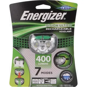 Čelovka Čelovka nabíjecí USB LP00481 zelená 400lm Energizer